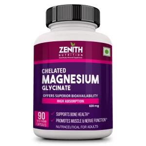 Zenith Nutrition Chelated Magnesium Glycinate 600 mg