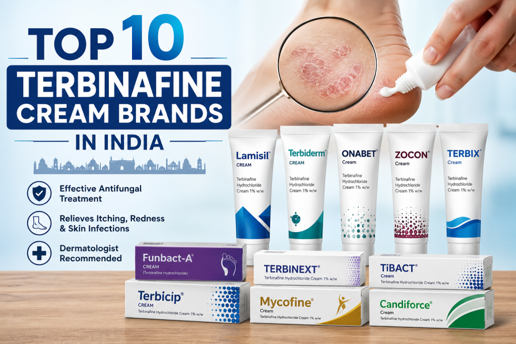 Top 10 Terbinafine Cream Brands in India