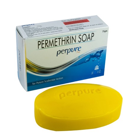 Effective permethrin soap for itching and scabies relief