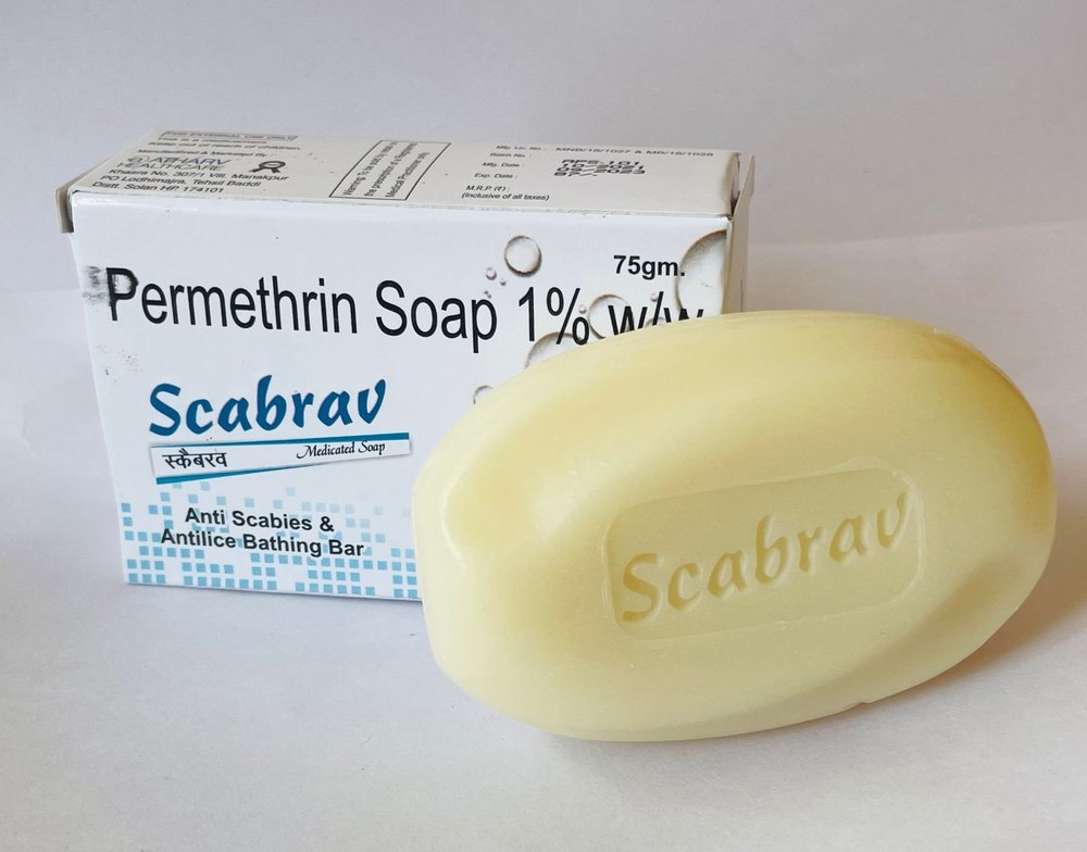Indian permethrin soap products for skin care